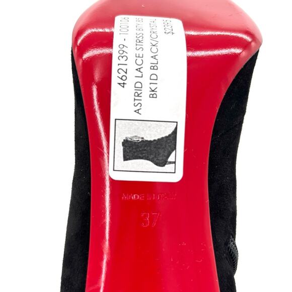 NEW Christian Louboutin Astrid Lace Strass Booty 85 Embellished Boots 37 - Picture 11 of 11